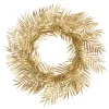 Clearance Christmas Land 22″ (56Cm) Metallic Gold Fern Christmas Wreath