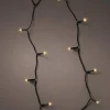 Best Christmas Land 192 Durawise Classic Warm White Battery Christmas Lights With Timer (Black Wire)