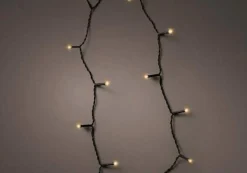 Best Christmas Land 192 Durawise Classic Warm White Battery Christmas Lights With Timer (Black Wire)