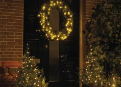 Best Christmas Land 192 Durawise Classic Warm White Battery Christmas Lights With Timer (Black Wire)