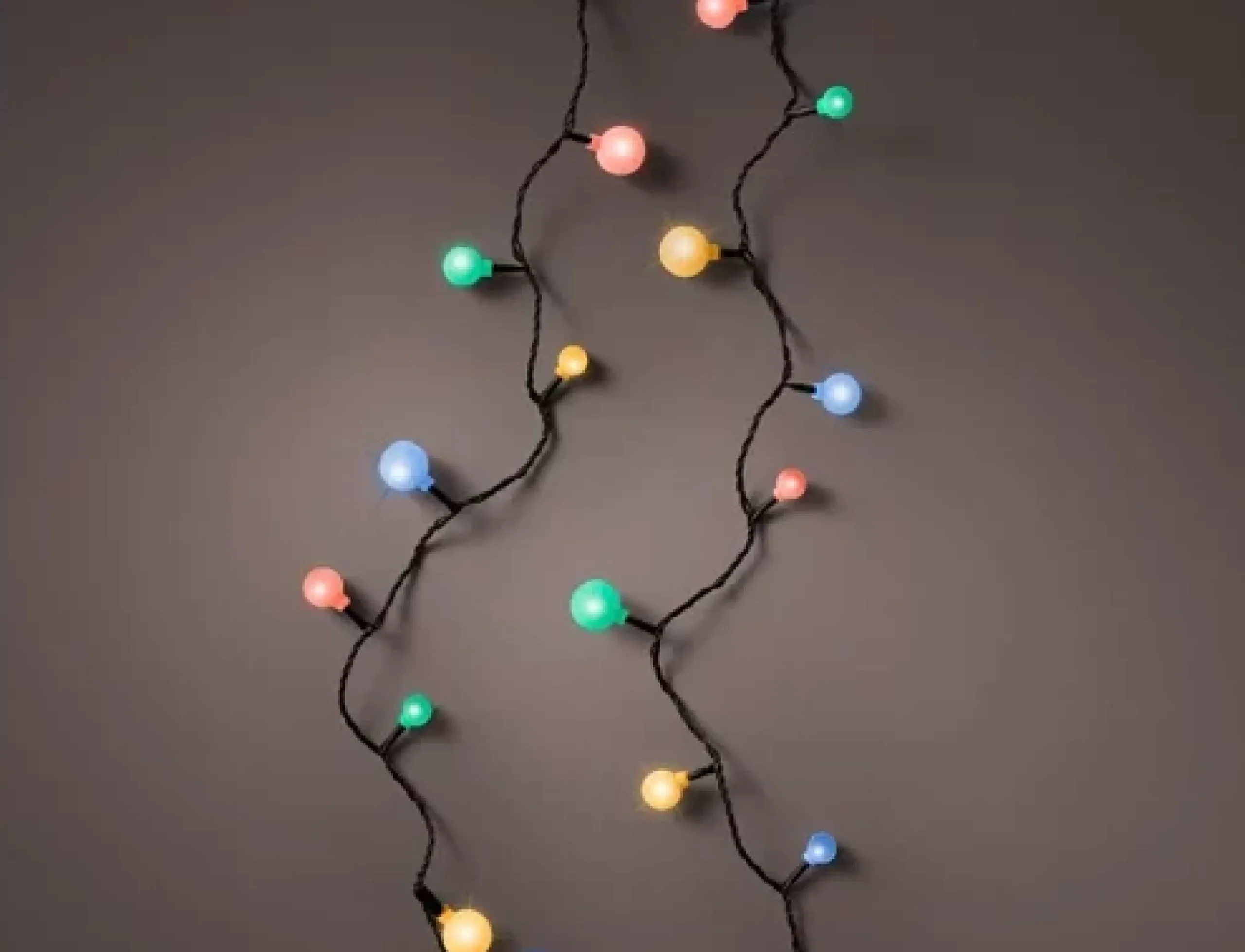 Online Christmas Land 120 Led Multicolour Three Size Cherry Christmas Lights