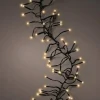 Best Christmas Land 1512 Led Twinkle Cluster Christmas Lights Warm White With Green Cable