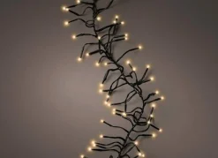 Best Christmas Land 1512 Led Twinkle Cluster Christmas Lights Warm White With Green Cable