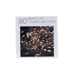 Hot Christmas Land 80 Micro Led Battery Christmas Lights Warm White