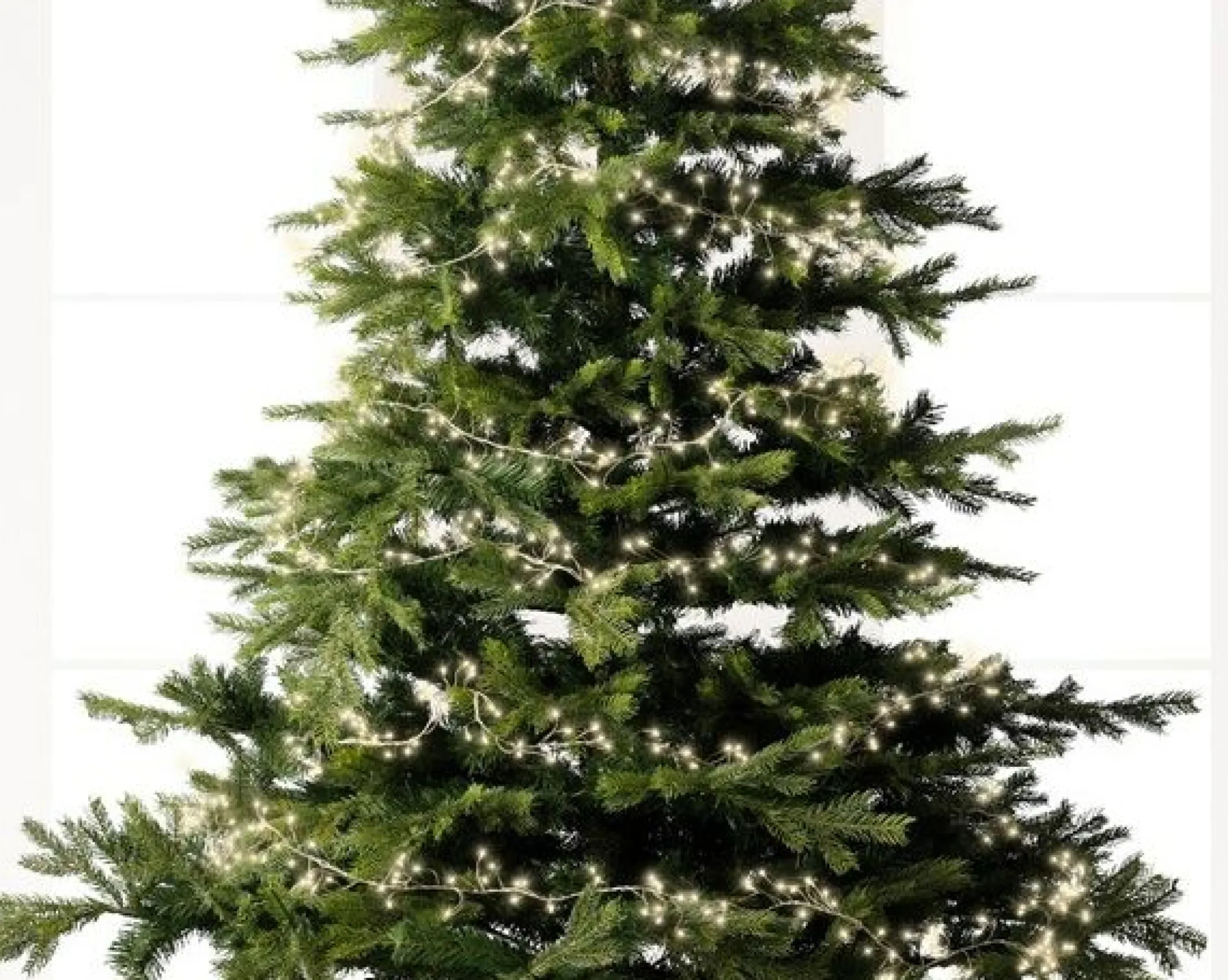 Discount Christmas Land 960 Micro Led Compact Twinkle Christmas Lights Warm White Silver Wire