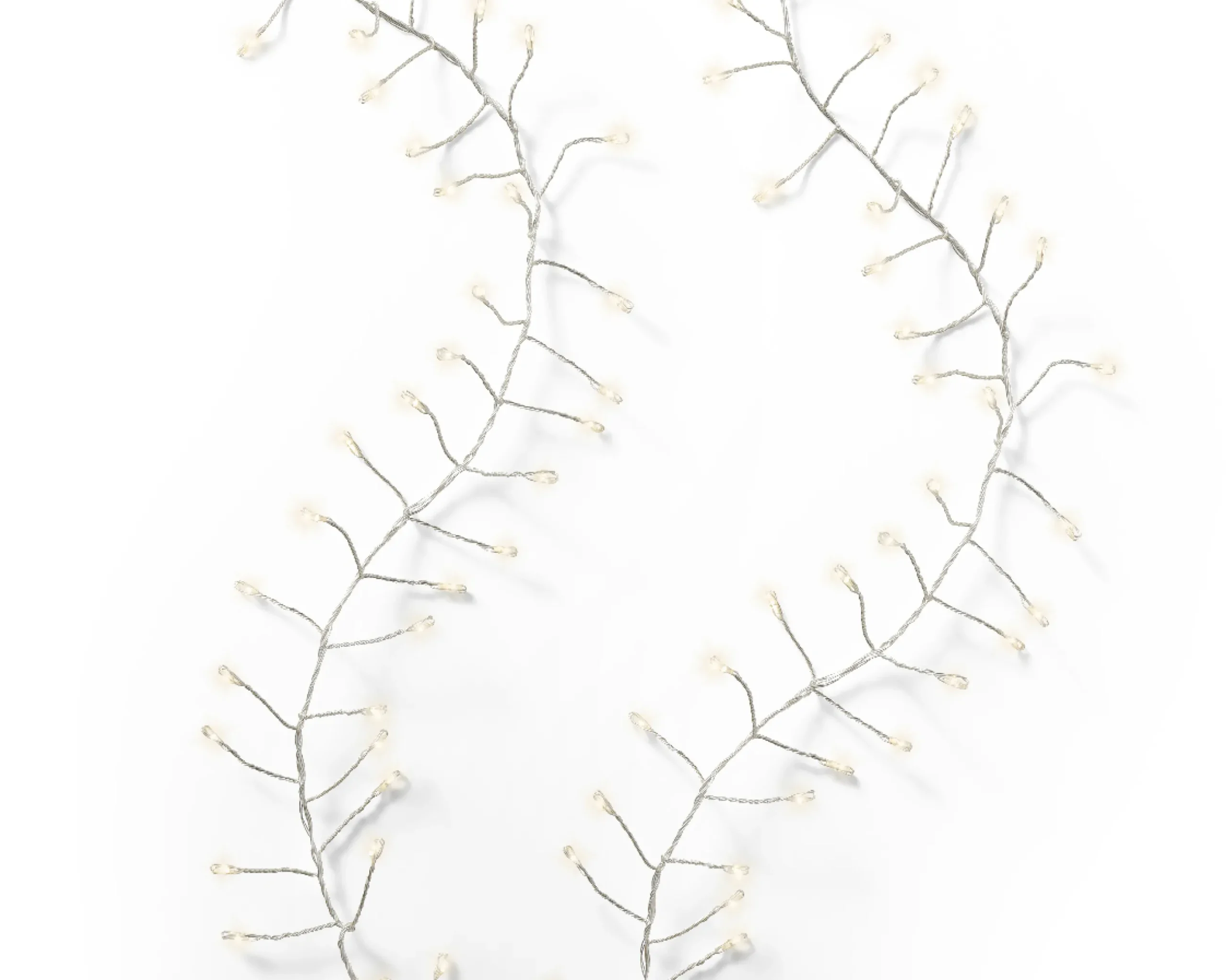 Discount Christmas Land 960 Micro Led Compact Twinkle Christmas Lights Warm White Silver Wire