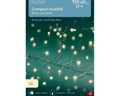 Discount Christmas Land 960 Micro Led Compact Twinkle Christmas Lights Warm White Silver Wire