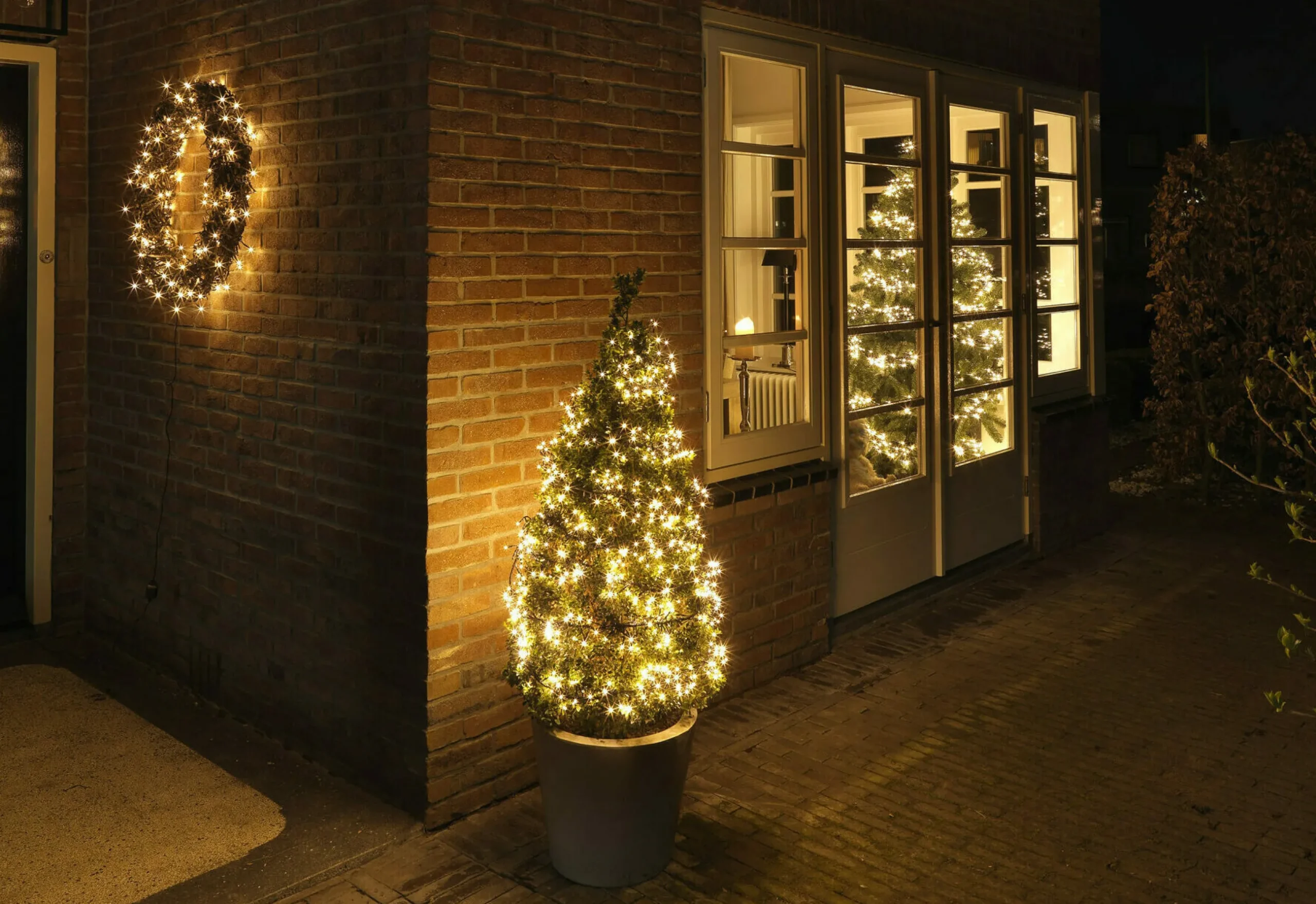 Outlet Christmas Land Battery Powered Warm White Led Christmas Lights