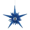New Christmas Land Blue Glitter Acrylic 5-Point Star