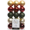 Best Christmas Land Christmas Baubles Mixed Shatterproof (Pack Of 30)