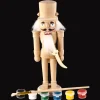 Christmas Land 20Cm Diy Nutcracker With Brush And Paint