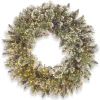 Sale Christmas Land 30″(76Cm) Glittery Bristle Pre-Lit Christmas Wreath With Pine Cones & 400 Warm White Led Infinity Lights