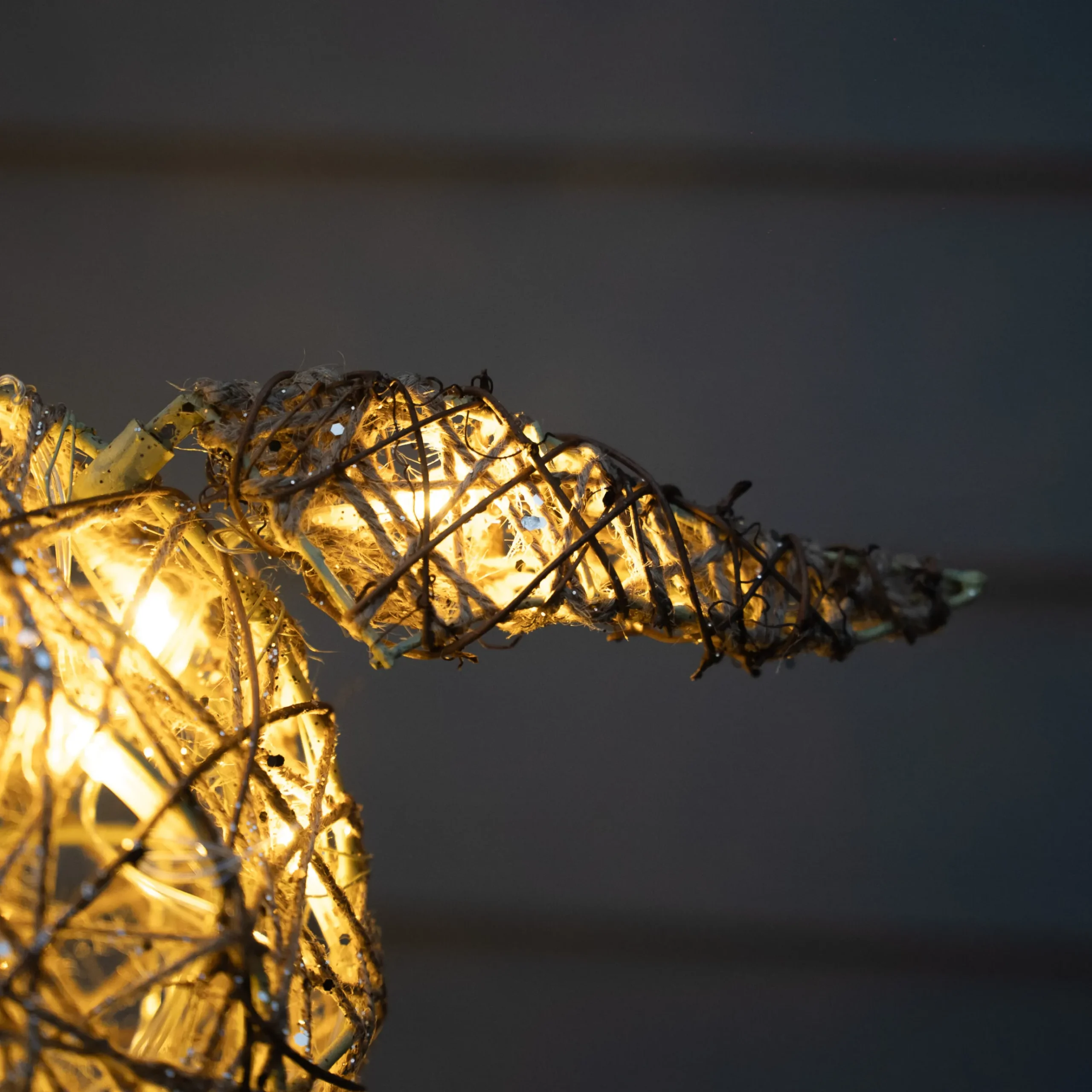 Best Christmas Land 130Cm Gold Glitter Reindeer With 80 Warm White Led Lights