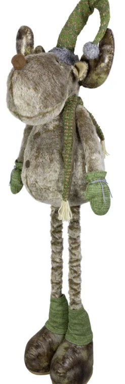 Sale Christmas Land 80Cm Moose With Extendable Legs
