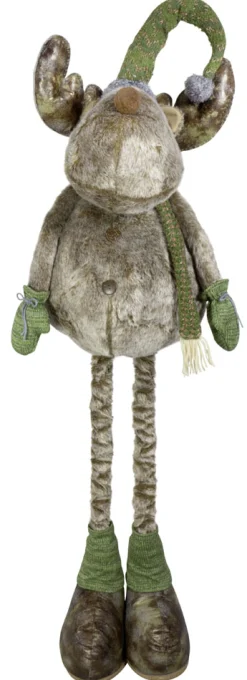 Sale Christmas Land 80Cm Moose With Extendable Legs