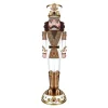 Clearance Christmas Land 122Cm Nutcracker In White And Gold
