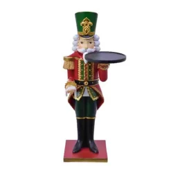 New Christmas Land 35Cm Nutcracker With A Serving Plate