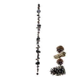 Christmas Land 170Cm Pinecone Garland With Led