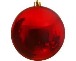 Online Christmas Land 25Cm Red Christmas Bauble