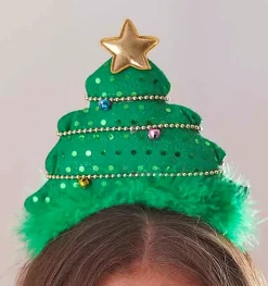 Clearance Christmas Land Fabric Christmas Trees Hairband