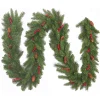 Hot Christmas Land 9Ft Everyday Collection Christmas Garland With Pine Cones & Red Berries