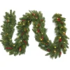 Online Christmas Land 9Ft Everyday Collection Pre-Lit Christmas Garland With Pine Cones & Red Berries