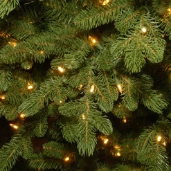 New Christmas Land 10Ft Feel Real Bosworth Spruce Artificial Christmas Tree Pre-Lit