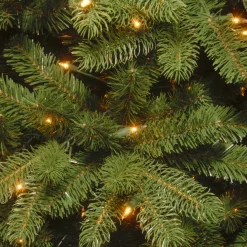 Best Christmas Land 7.5Ft Feel Real Newberry Spruce Pre-Lit Artificial Christmas Tree