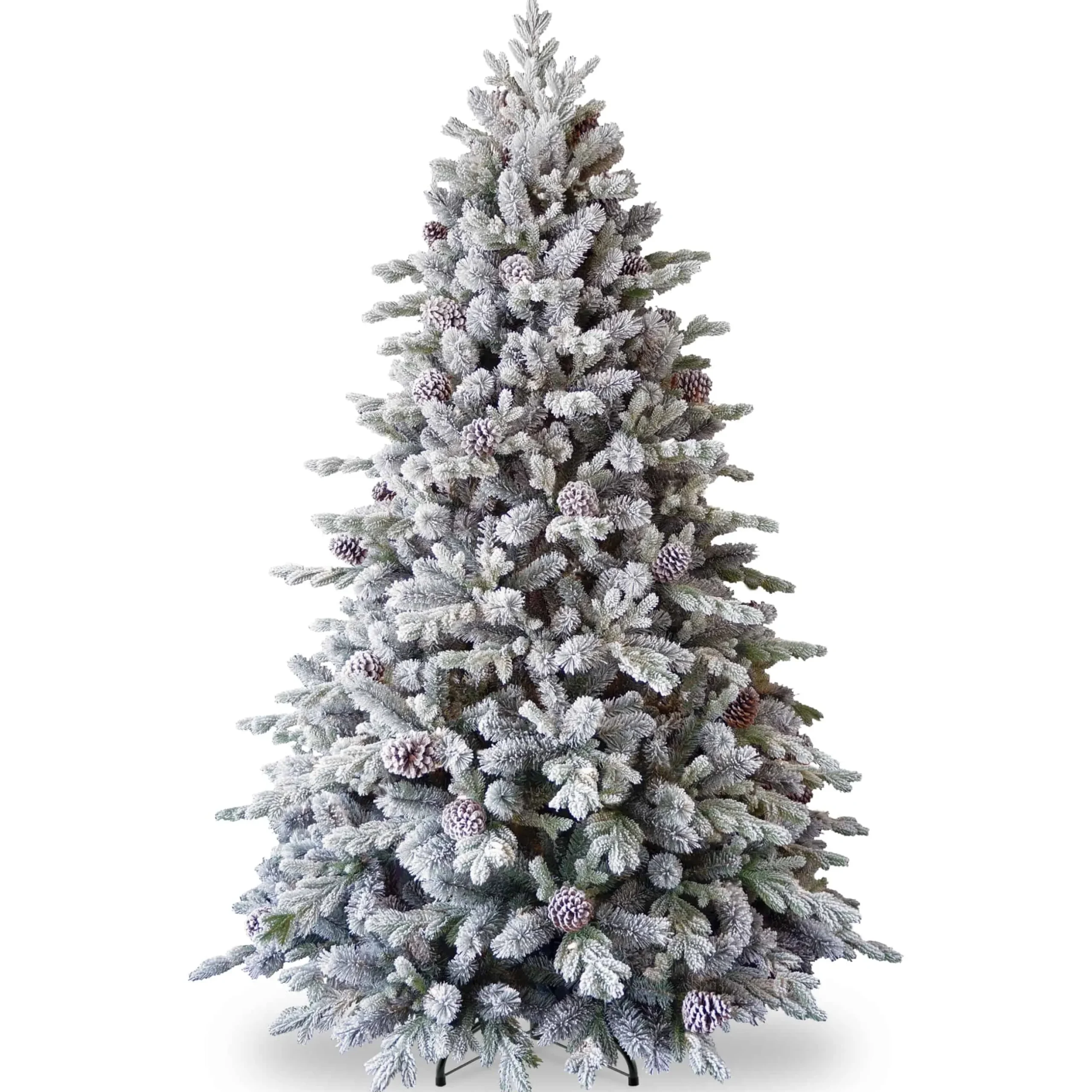 Best Christmas Land 7.5Ft Feel Real Snowy Waterford Pine Artificial Christmas Tree