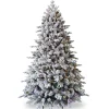 Discount Christmas Land 7.5Ft Feel Real Snowy Waterford Pine Pre-Lit Artificial Christmas Tree