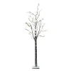 Best Christmas Land 6Ft Led Artificial Twig Christmas Tree With Snowball Lights