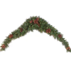 Clearance Christmas Land 9Ft Pine Cone Christmas Mantel Swag