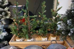 Online Christmas Land 2.5Ft Pine Cone Mini Artificial Christmas Tree In Scandi Pot