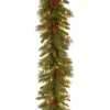 Best Christmas Land 9Ft Pine Cone Pre-Lit Christmas Garland
