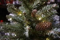 Online Christmas Land 3Ft Snowy Concolor Fir Pre-Lit Artificial Christmas Tree