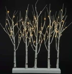 Best Christmas Land 2.5Ft Twinklebirch Grove Led Christmas Trees
