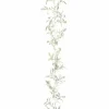 New Christmas Land 6Ft White Sparkle Mini Leaf Christmas Garland