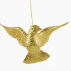 Clearance Christmas Land Gold Glitter Acrylic Dove
