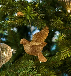 Clearance Christmas Land Gold Glitter Acrylic Dove