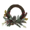 New Christmas Land Hawes Berry Rattan Christmas Wreath – 40 Cm