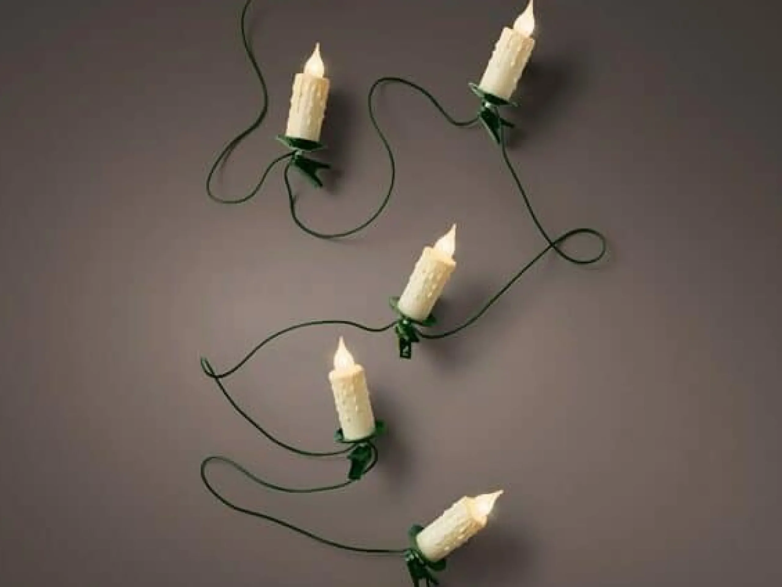 Clearance Christmas Land Jumbo Candle Christmas Lights Warm White