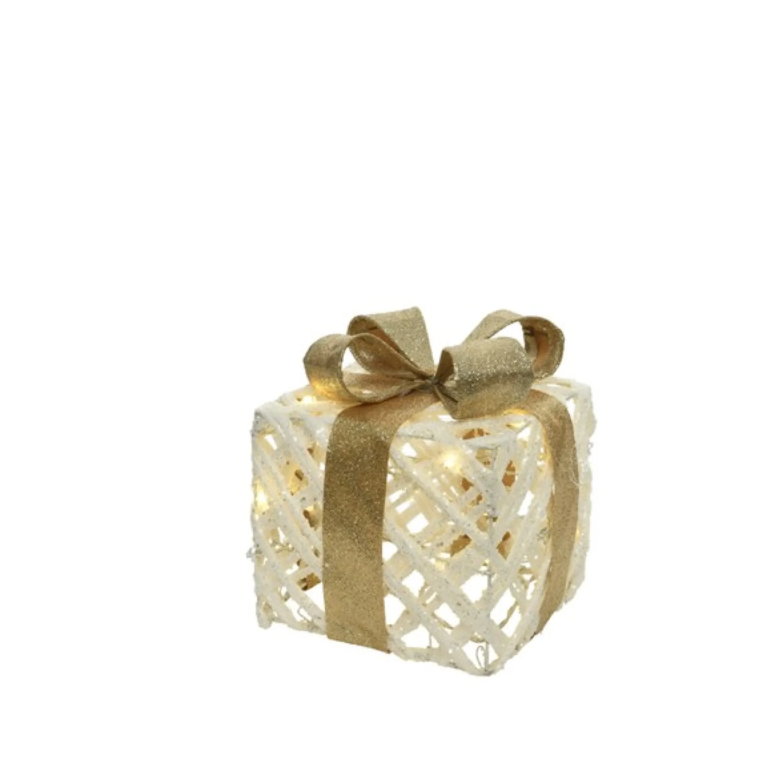Hot Christmas Land Led Gold Ribbon Gift Box Set