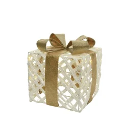 Hot Christmas Land Led Gold Ribbon Gift Box Set