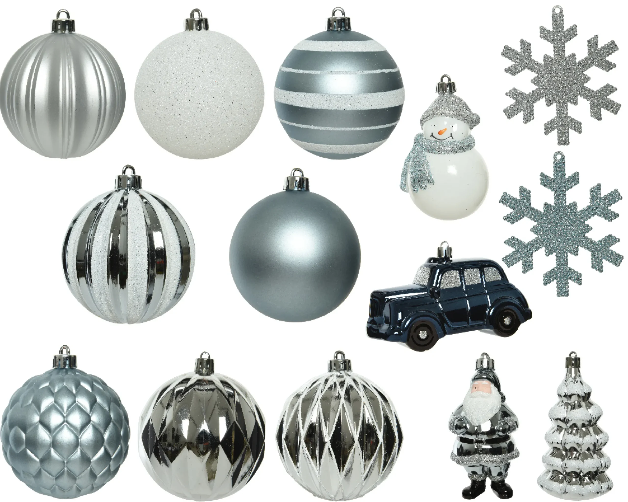 Best Christmas Land Mixed Christmas Bauble Box Winter Blue