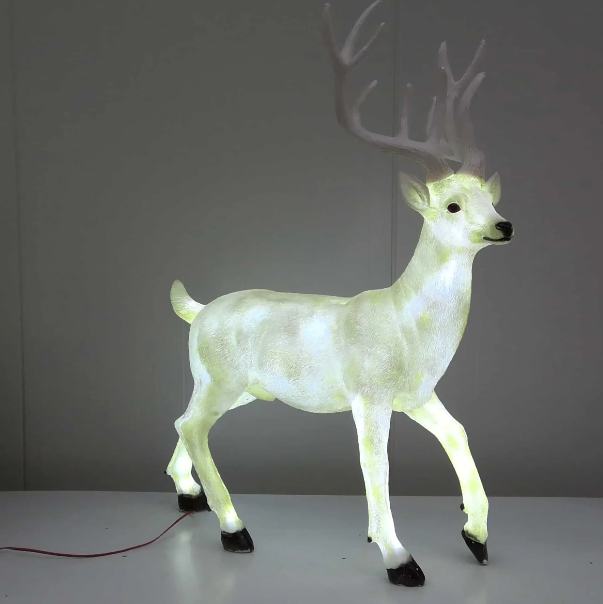 Sale Christmas Land Standing Stag Deer With Cool White Led Lights