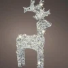 New Christmas Land Warm White Led Acrylic Reindeer